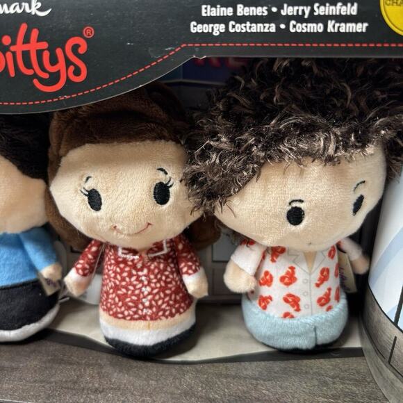 SEINFELD 4pc Plush Set Elaine Jerry Elaine Kramer Itty Bittys 2 ELAINES NOGEORGE - Picture 6 of 8